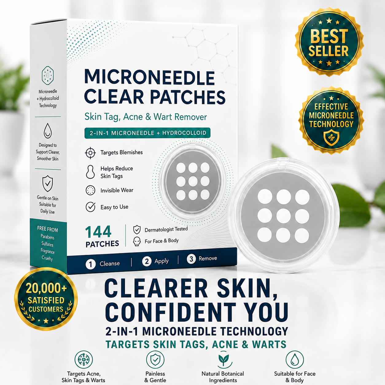 Grunsify® 2-in-1 Magnesium Micropin- HPV Wart Removal Patch®💖