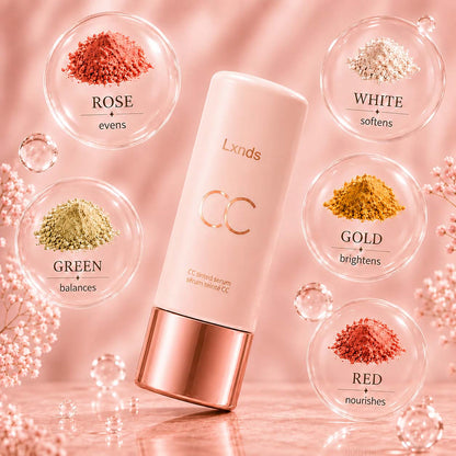 LXNDS Summer Skin Essentials Set — CC Serum + Solid SPF 30 Sunscreen Brush