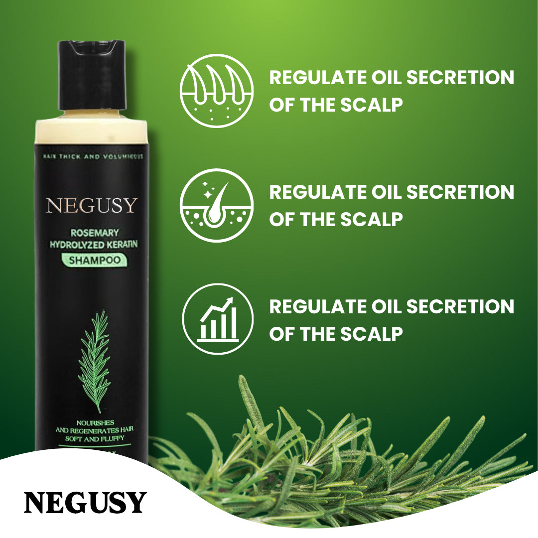 🌿NEGUSY Rosemary Keratin Repair Shampoo for Thicker, Stronger Hair — 🔥Reduce Breakage & Save Up to 40% Today!