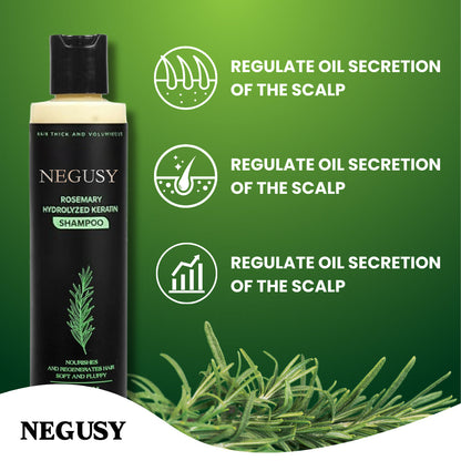 🌿NEGUSY Rosemary Keratin Repair Shampoo for Thicker, Stronger Hair — 🔥Reduce Breakage & Save Up to 40% Today!