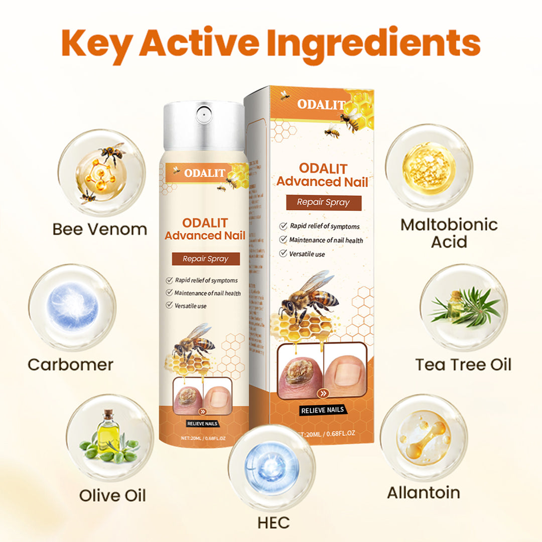 ODALIT Advanced Nail Repair Spray — Bee Venom Powered Nail Fungus Treatment | 60% OFF Today