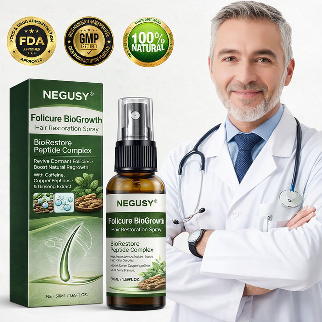 ✨NEGUSY® Follicure BioGrow Hair Restoration Spray — Clinically Proven Peptide Formula for Thicker, Healthier Hair | 🔥 Limited-Time 50% OFF