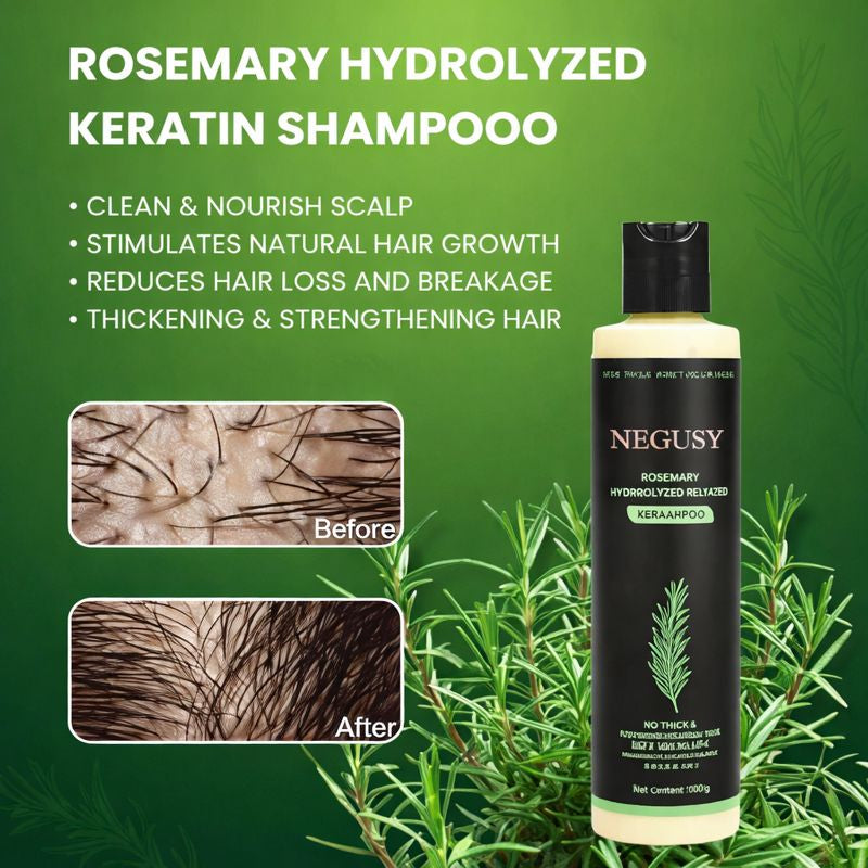 🌿NEGUSY Rosemary Keratin Repair Shampoo for Thicker, Stronger Hair — 🔥Reduce Breakage & Save Up to 40% Today!